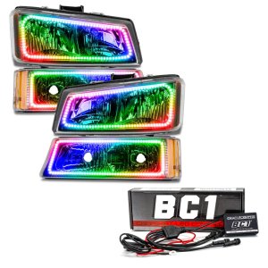 Chevrolet Silverado Headlight Assemblies - ORACLE Lighting - ColorSHIFT BC1 - `03-`06